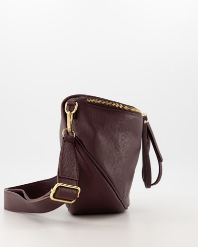 Romsa Crossbody Tas Leer T436 bordeaux