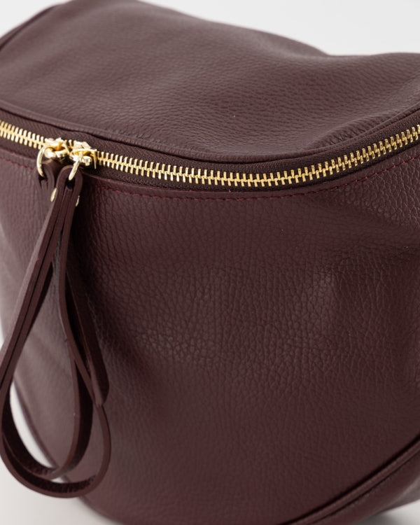 Romsa Crossbody Tas Leer T436 bordeaux