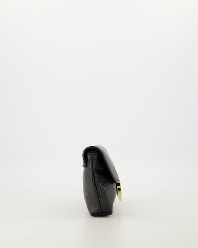 Hilary Clutch Leer T224 zwart