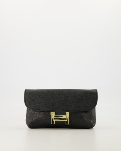 Hilary Clutch Leer T224 zwart