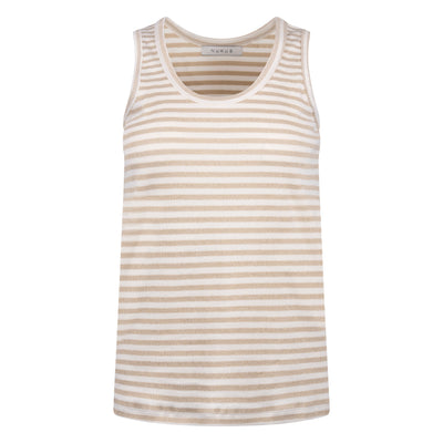 Nukus Steffie Singlet Lurex Top off white gold