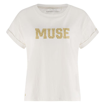 Nukus Lou Shirt offwhite gold