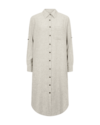 Freequent Lava Shirt Dress moonbeam melange