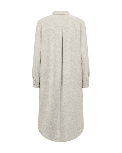 Freequent Lava Shirt Dress moonbeam melange