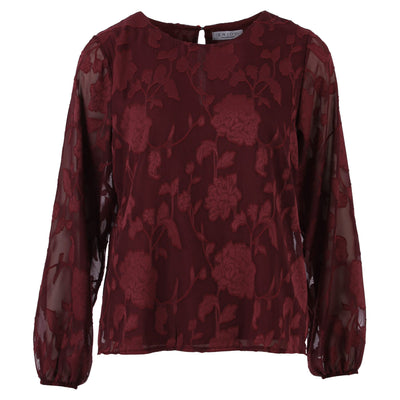 Enjoy Kanten Ballon Top 127685 bordeaux