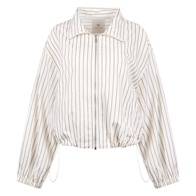 Nukus Jade Jacket Stripe offwhite / sand
