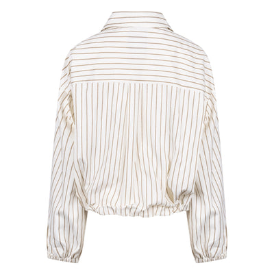 Nukus Jade Jacket Stripe offwhite / sand