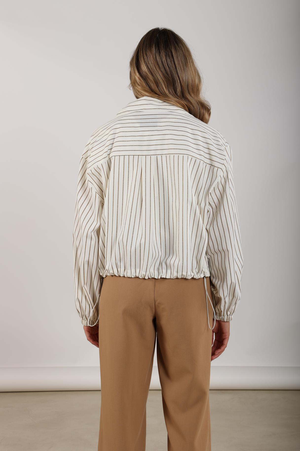 Nukus Jade Jacket Stripe offwhite / sand