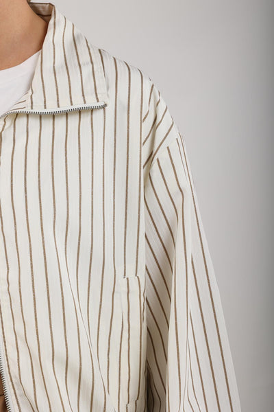 Nukus Jade Jacket Stripe offwhite / sand