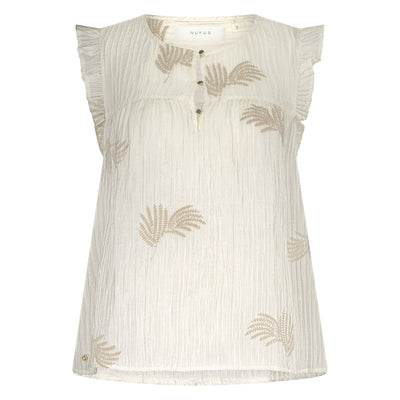 Nukus Montel Top offwhite zand