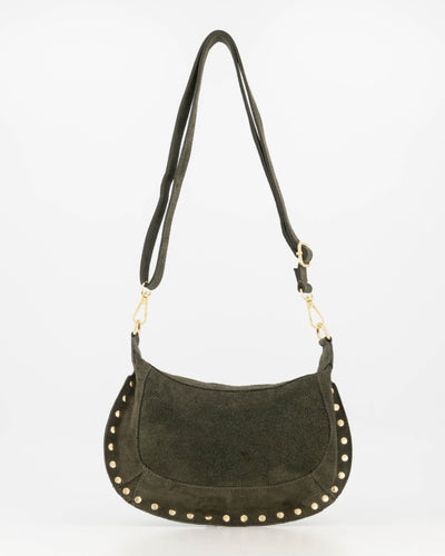 Monica Handtas Suede T418 groen
