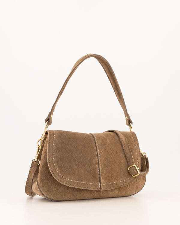 Catania Schoudertas Suede T413 taupe