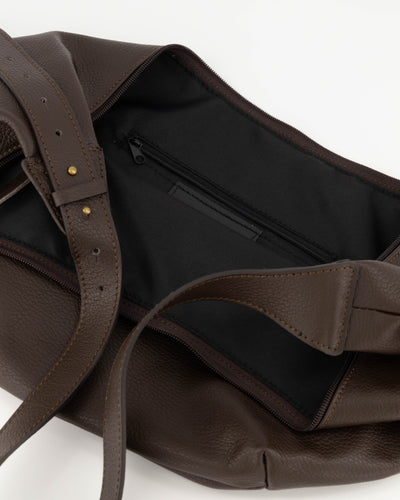 Parma Shopper Tas Leer T424 donkerbruin