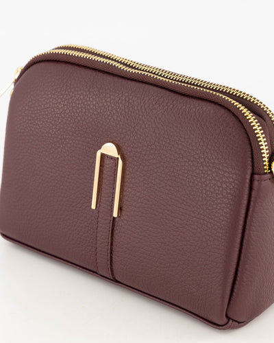 Carini Handtas Leer T417 bordeaux