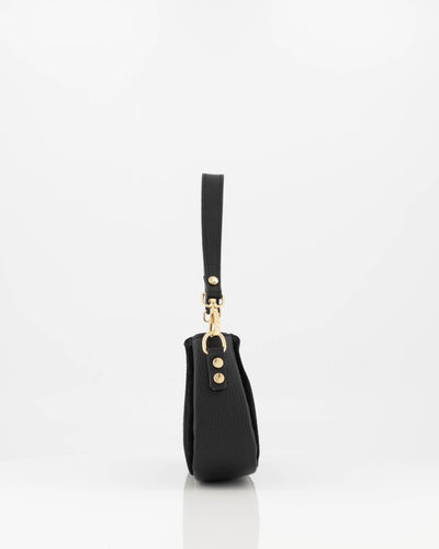 Rimini Handtas Suede/Leer T434 zwart