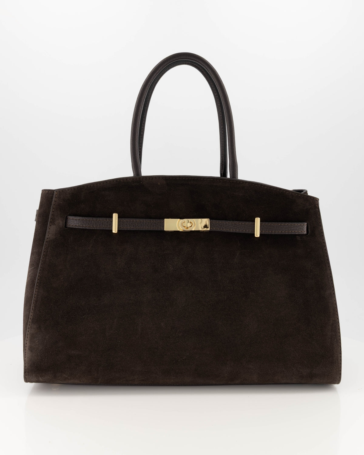 Braga Schoudertas Suede Donkerbruin T426