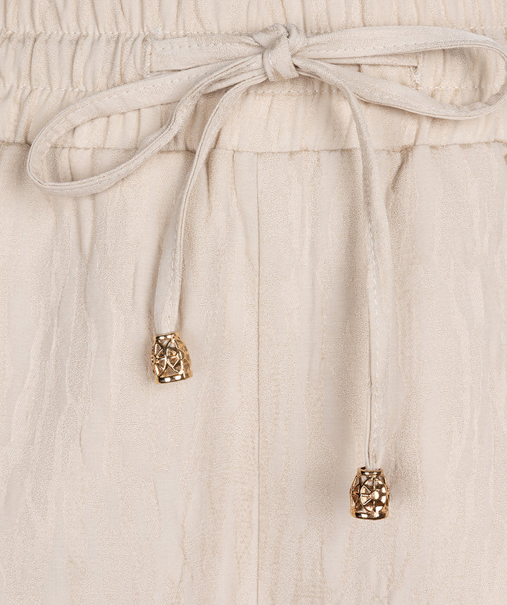 Esqualo Broek Wide Jacquard Sand SP25.14030