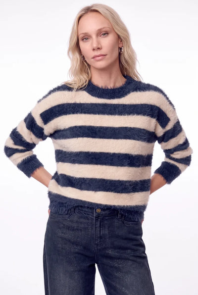 Florez Aurelia Sweater navy stripe