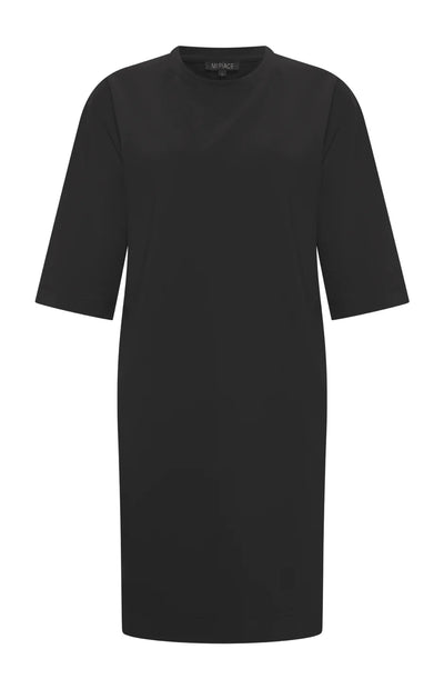 Mi Piace Travelstof Bonded Midi Jurk 202682 zwart