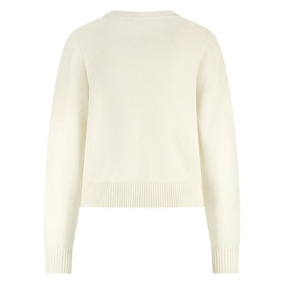 Nukus Intarsia Pullover trui offwhite