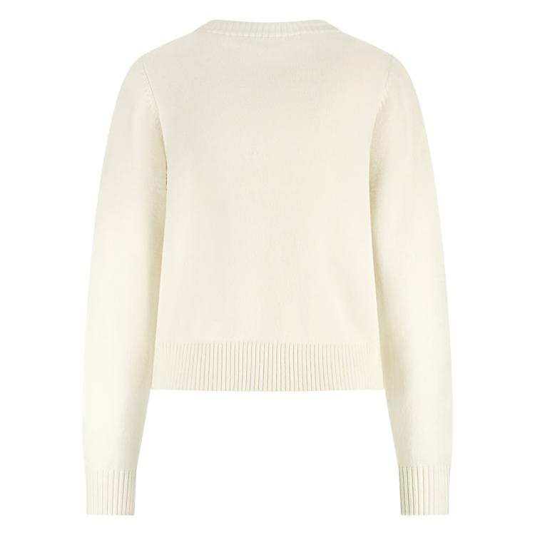 Nukus Intarsia Pullover trui offwhite