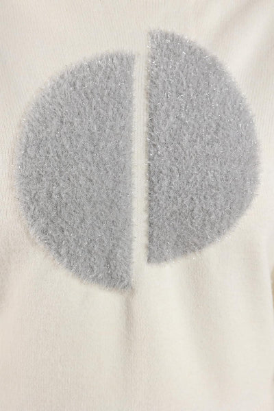 Nukus Intarsia Pullover trui offwhite