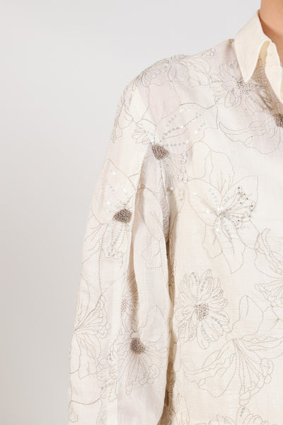 Nukus Adora Blouse Embroidery off white