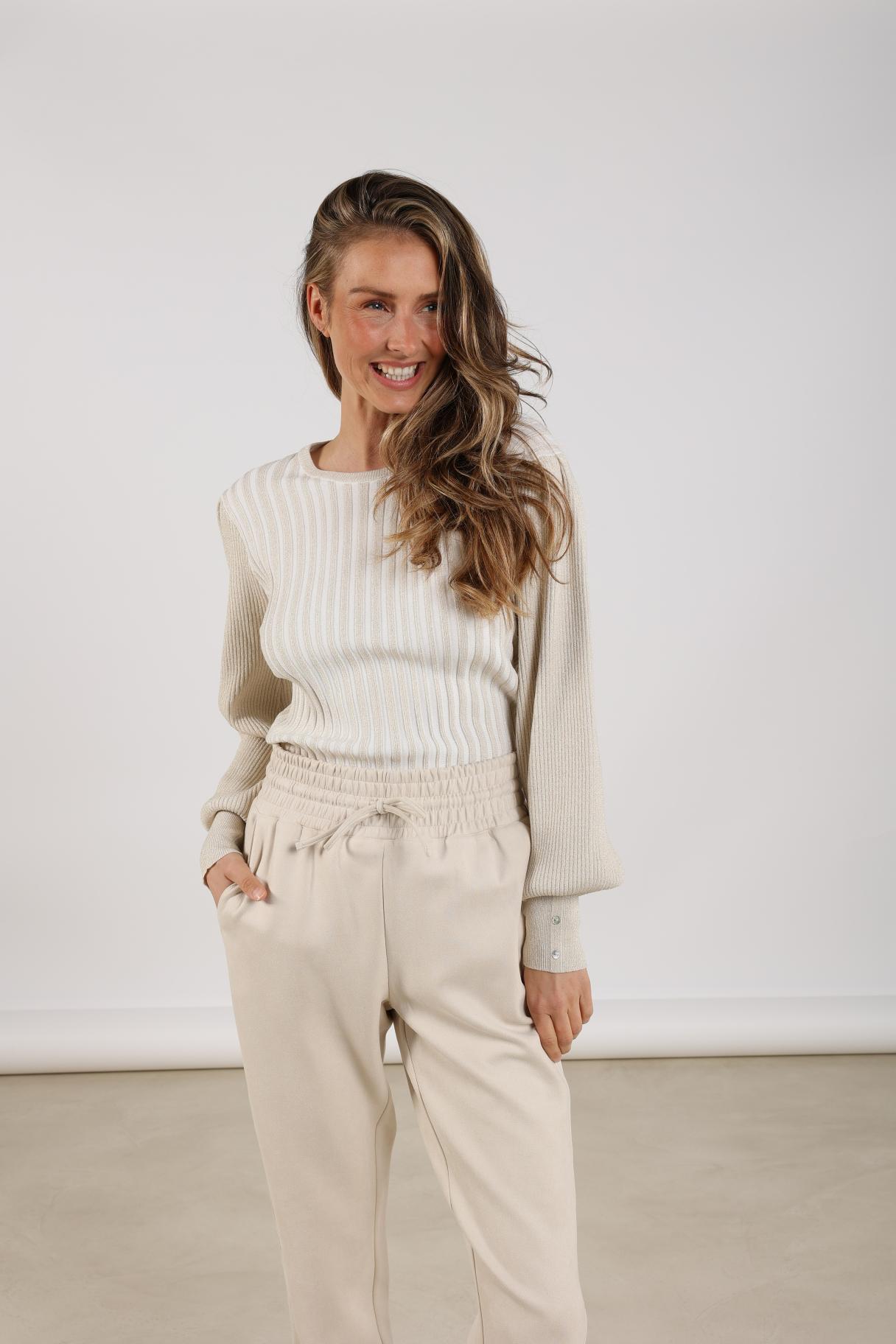 Nukus Mulberry Pullover Lurex off white