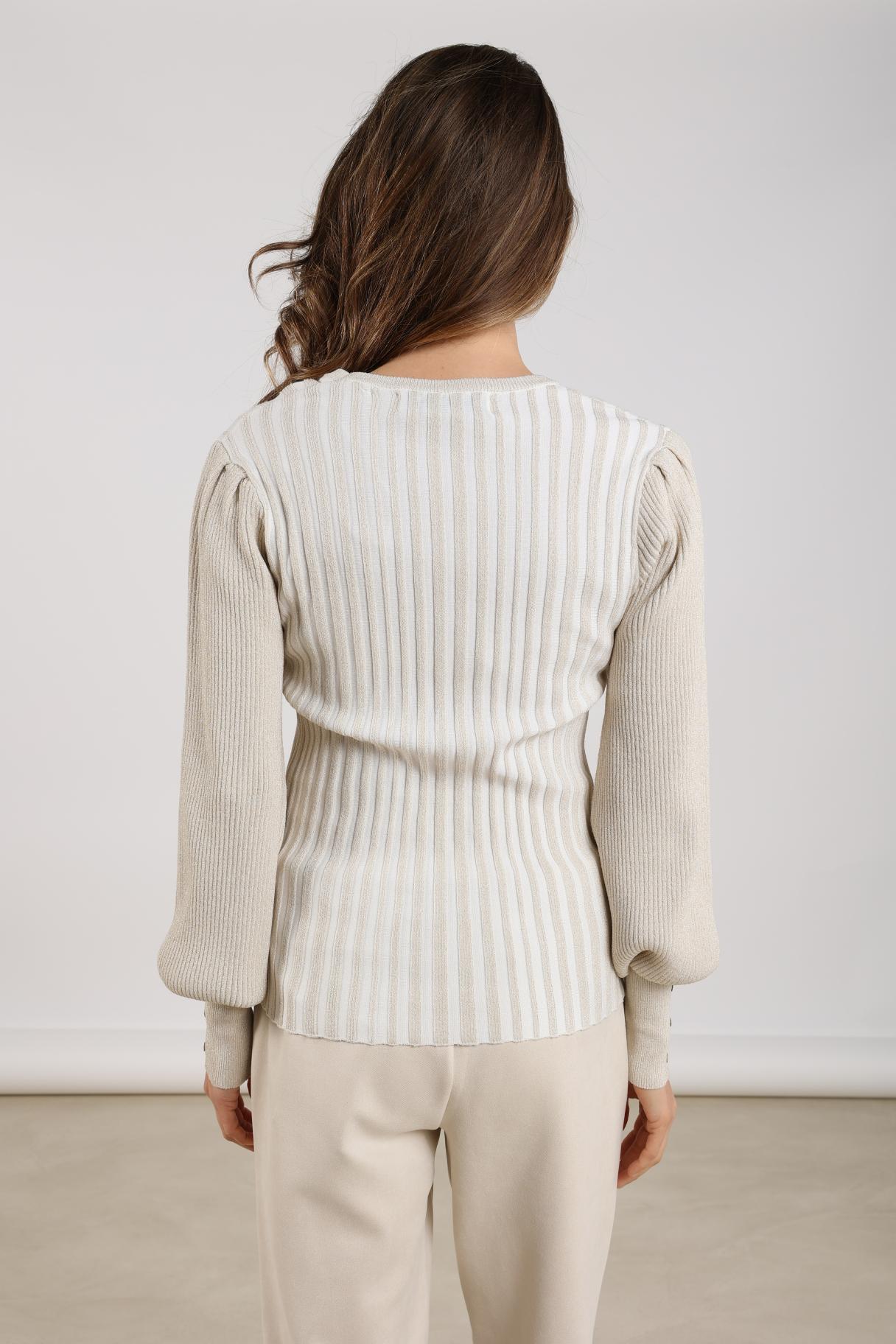Nukus Mulberry Pullover Lurex off white