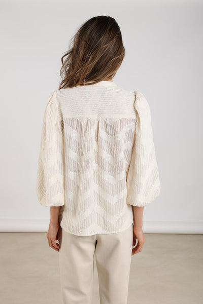 Nukus Rosie Blouse offwhite