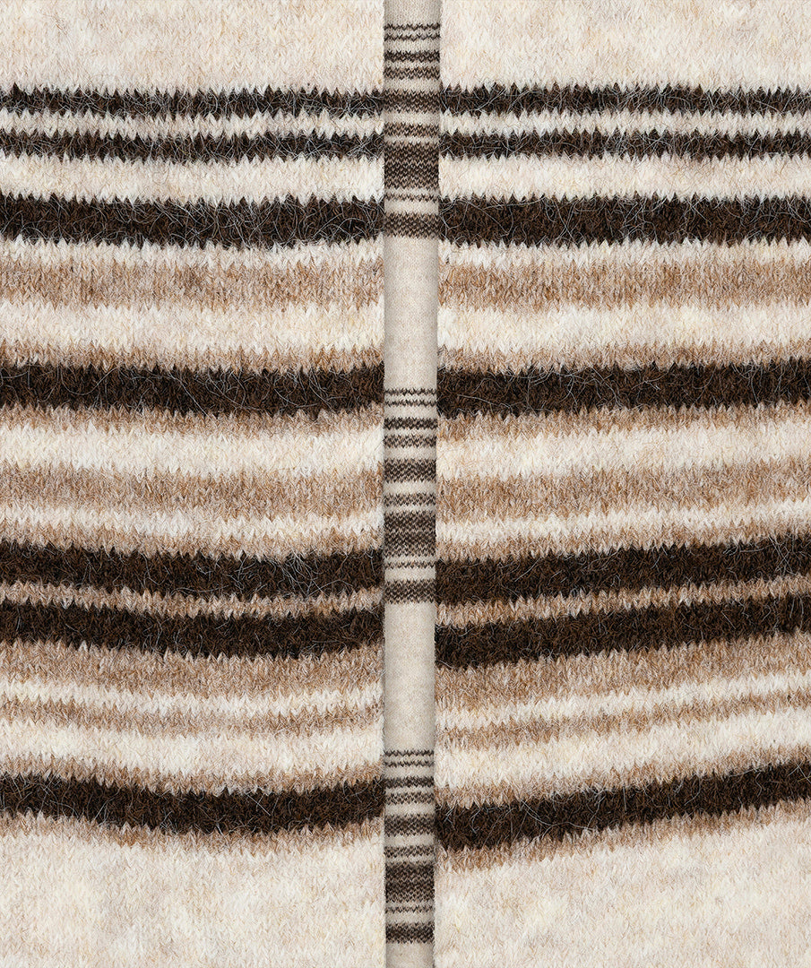 Esqualo Cardigan Striped biscuit melange F26.18504