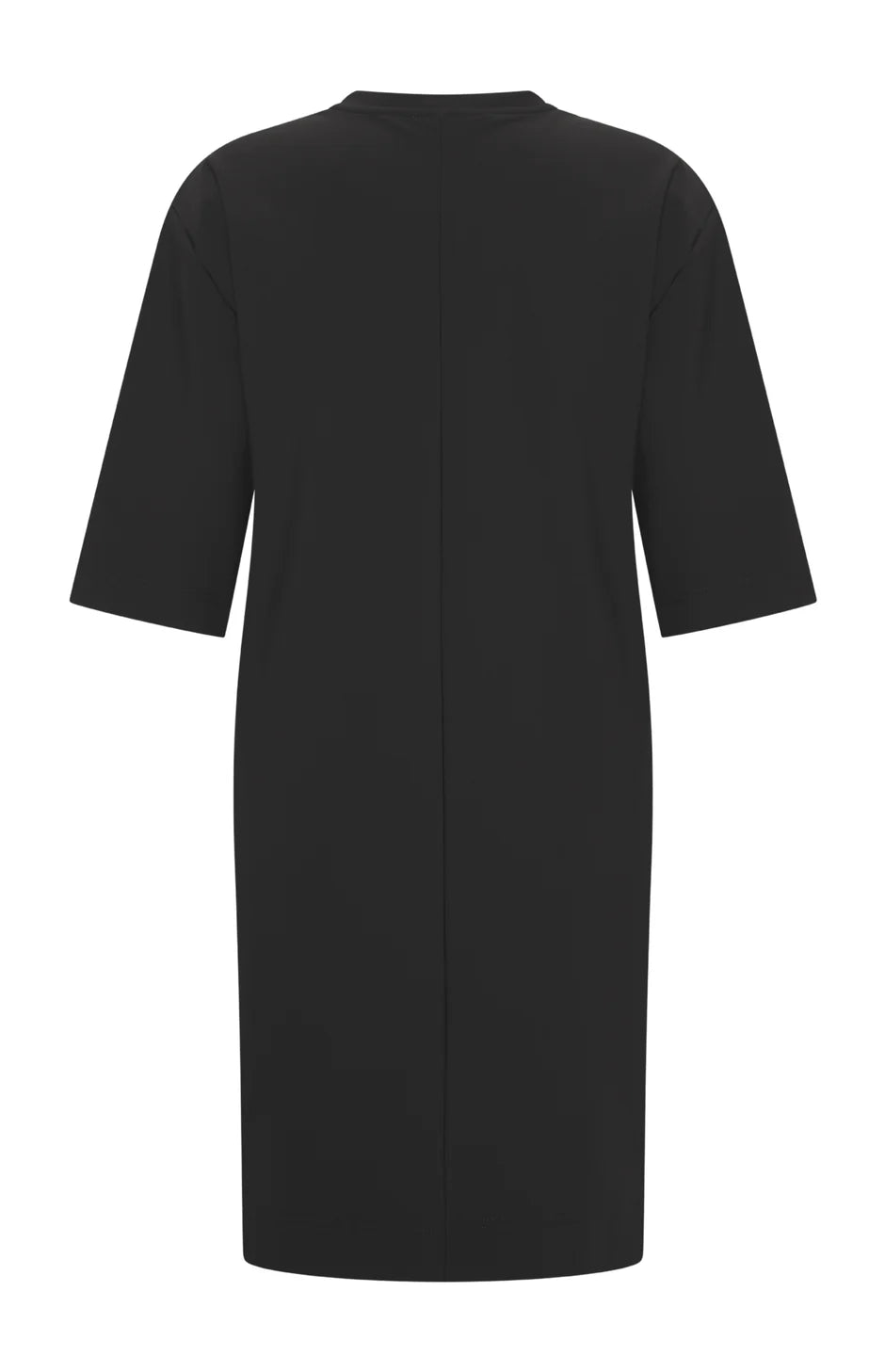 Mi Piace Travelstof Bonded Midi Jurk 202682 zwart