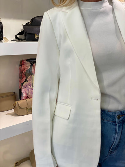 Fashion Halflange Blazer 0403 offwhite