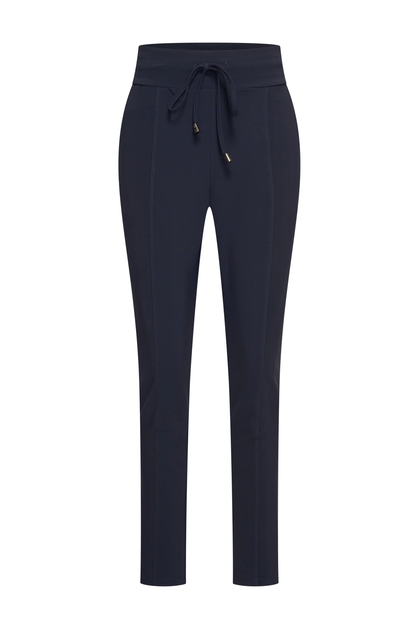 Mi Piace Bonded Travelstof Broek Premium Kwaliteit Smalle Pijp 202632 donkerblauw