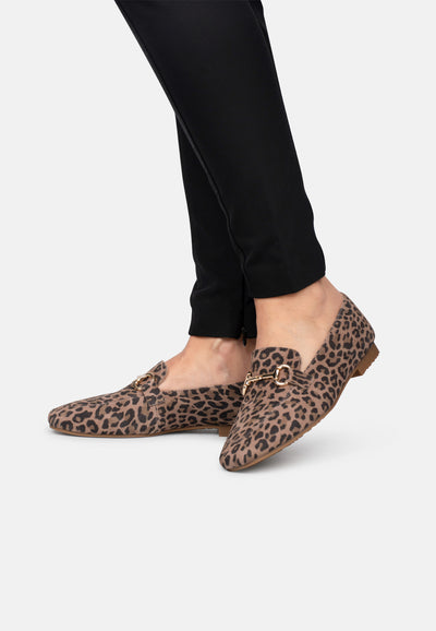 Poelman Odette Instapper leopard brown