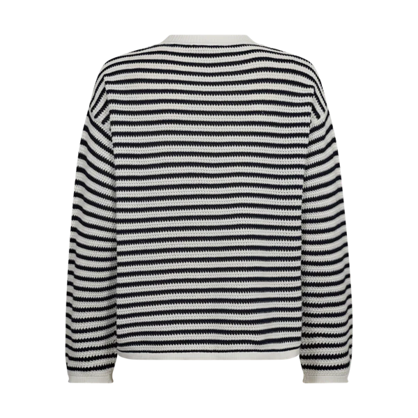 Freequent Domo Pullover offwhite & navy