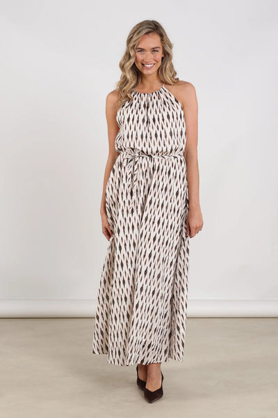 Nukus Monique Print offwhite/fango