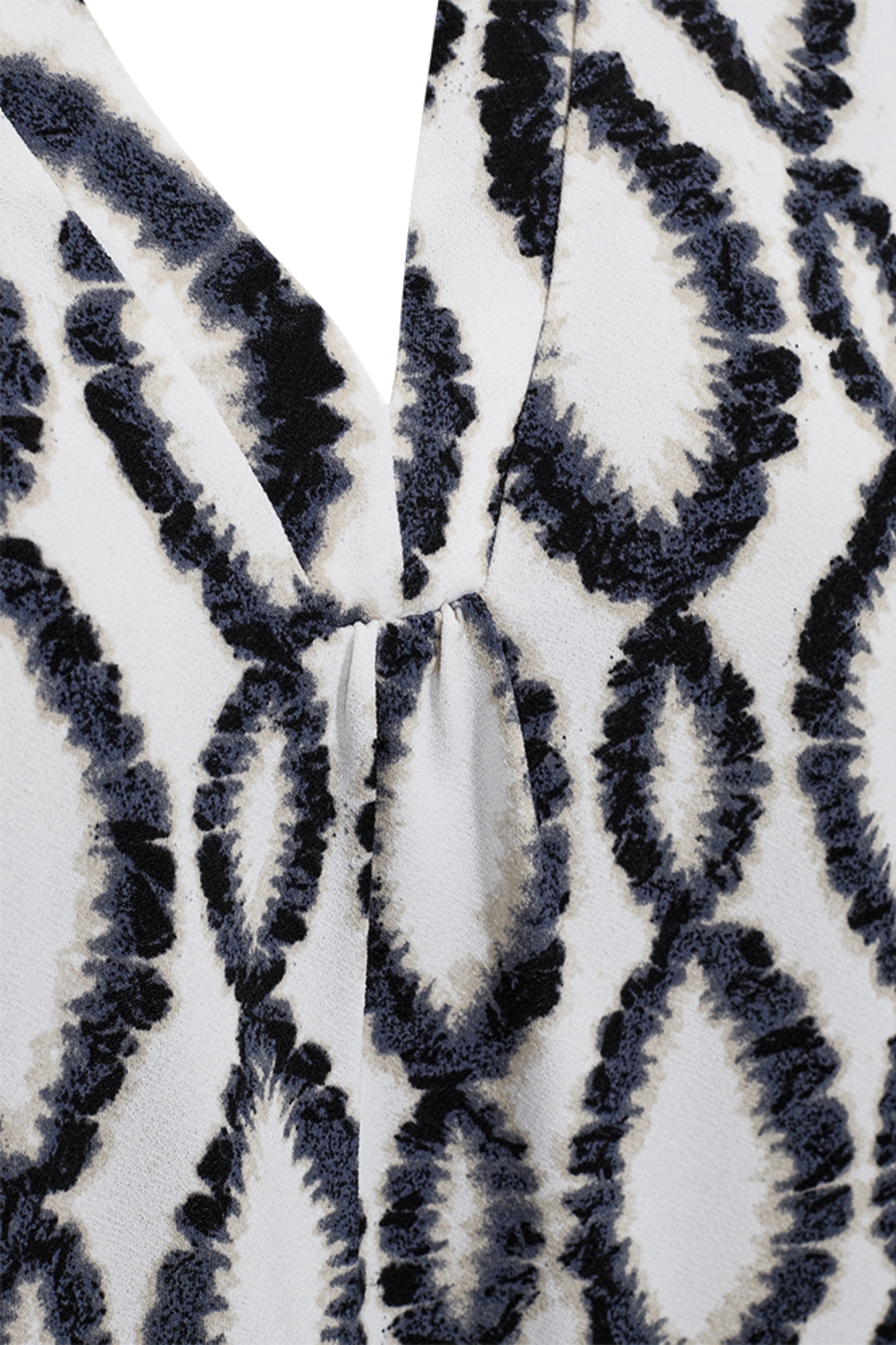 Freequent Floi Tee brilliant white w. black