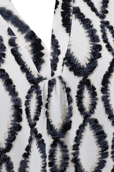 Freequent Floi Tee brilliant white w. black