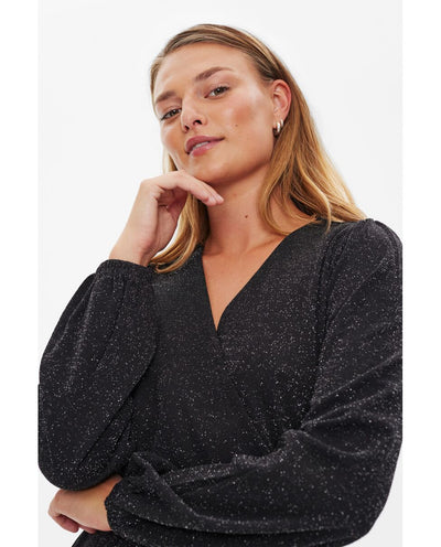 Freequent Alto Jurk zwart shimmer