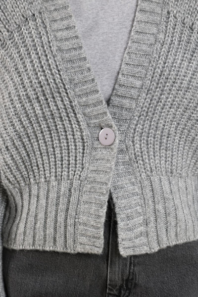 Nukus Jolijn Cardigan Vest light grey