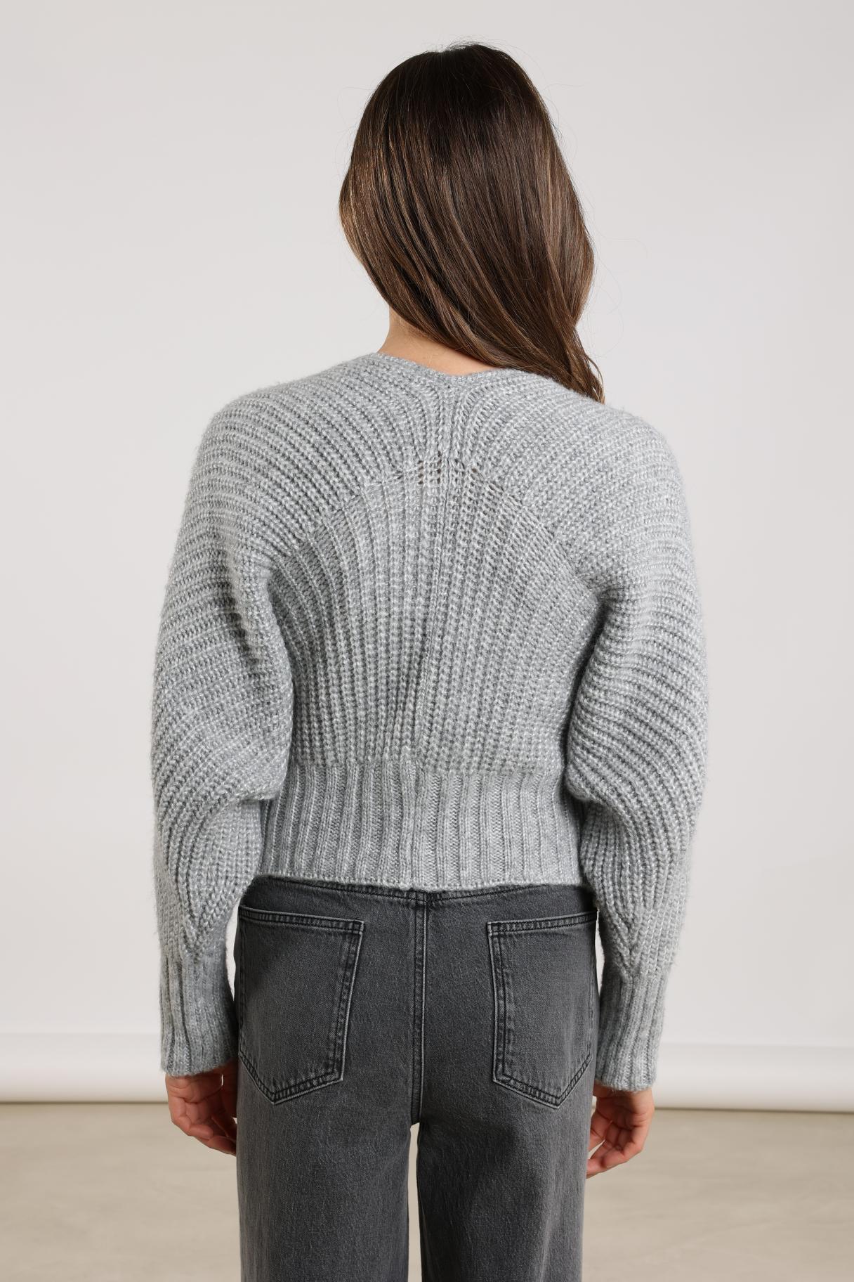 Nukus Jolijn Cardigan Vest light grey