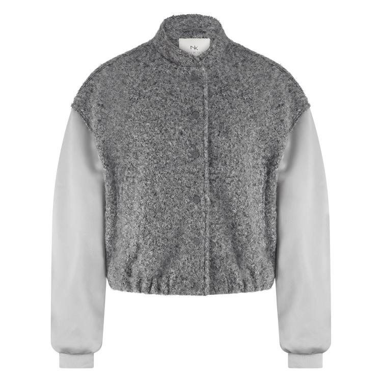 Nukus Baltimore Jacket Satin light grey