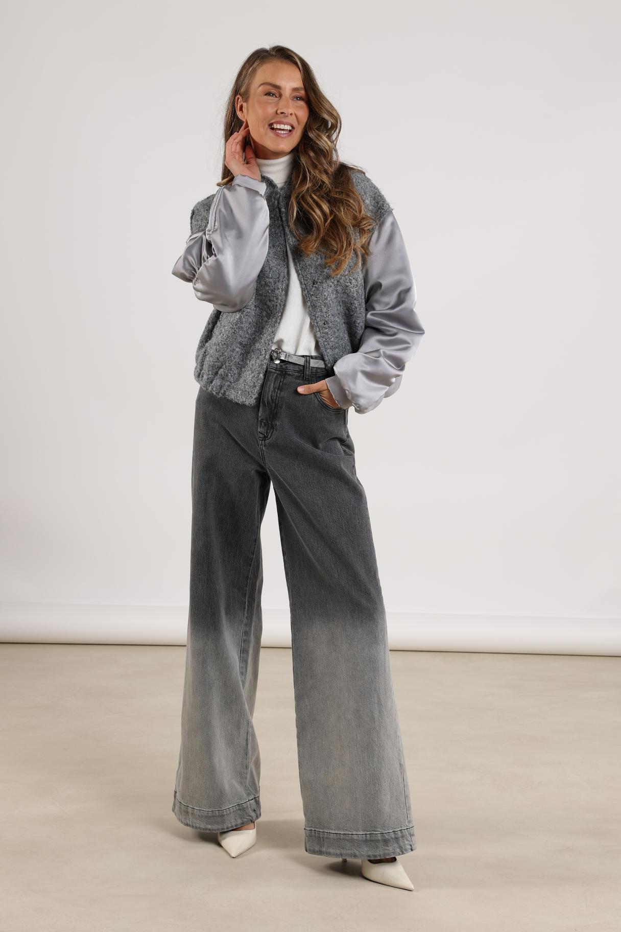 Nukus Baltimore Jacket Satin light grey