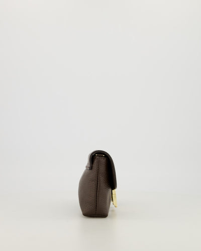 Hilary Clutch Leer T224 dark brown