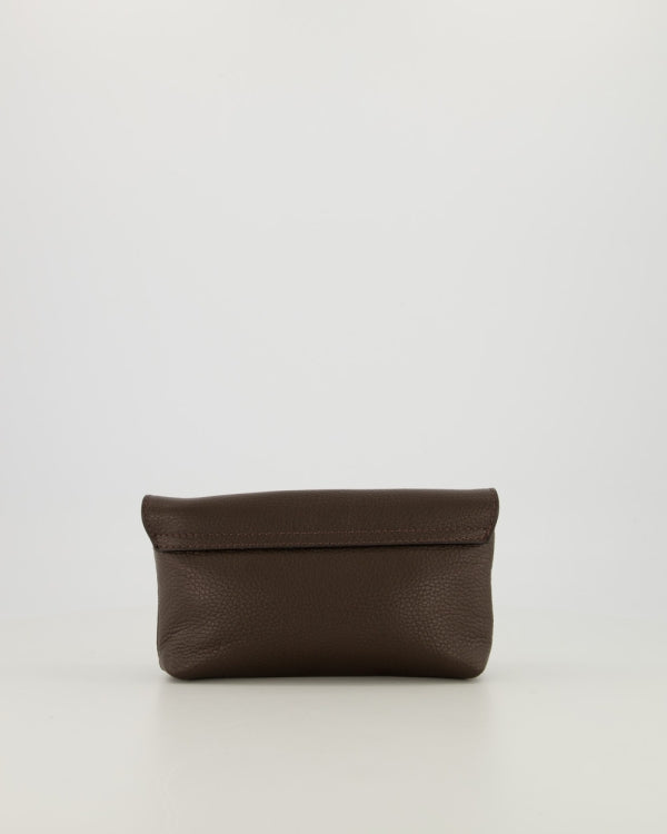Hilary Clutch Leer T224 dark brown