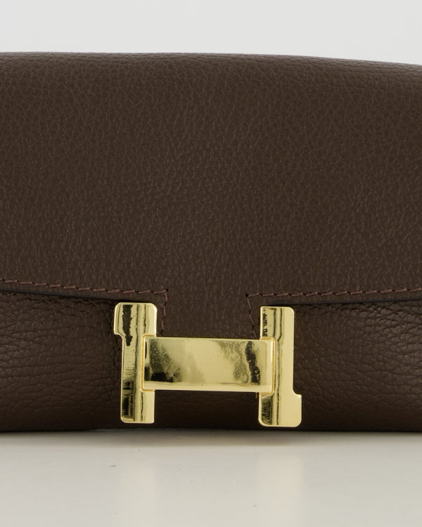 Hilary Clutch Leer T224 dark brown