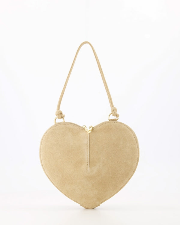 Lamour Hart Tas Suede zand T443