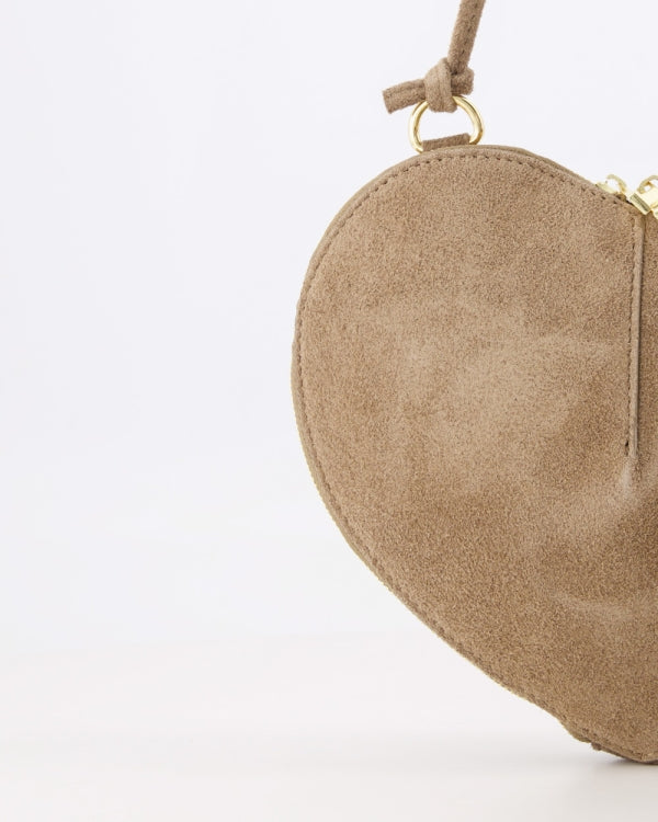 Lamour Hart Tas Suede taupe T443