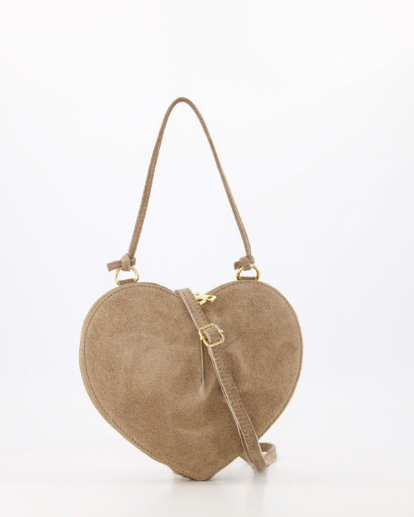 Lamour Hart Tas Suede taupe T443